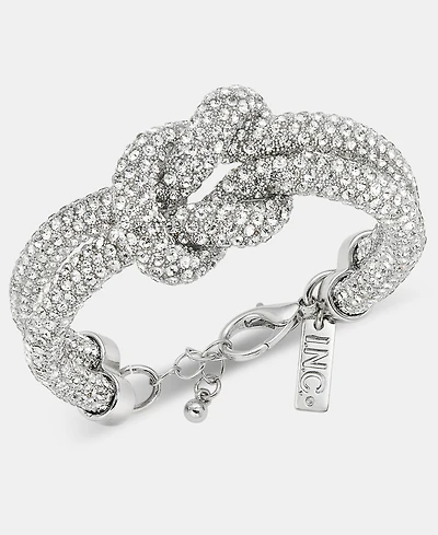 I.n.c. International Concepts Rhinestone Knot Flex Bracelet, Macy's Exclusive