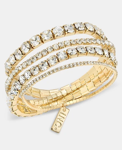 I.n.c. International Concepts 4-Pc. Set Crystal Stretch Bracelets, Macy's Exclusive