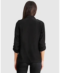 Belle & Bloom Women's Eclipse Rolled Sleeve Blouse