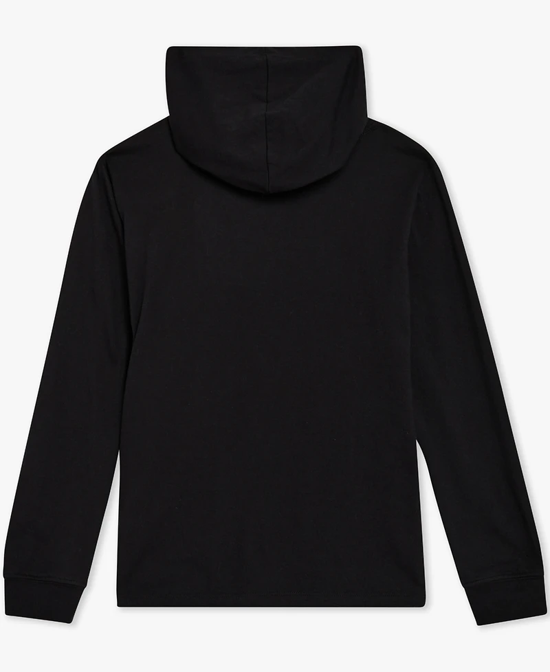 Champion Big Boys Signature Logo Long-Sleeve Hooded T-Shirt