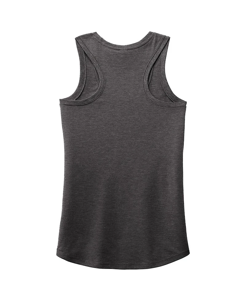 Nascar Women's Heather Charcoal Name Number Racer Back Tri-Blend Tank Top