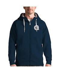 Antigua Men's Navy Georgetown Hoyas Victory Full-Zip Hooded Jacket