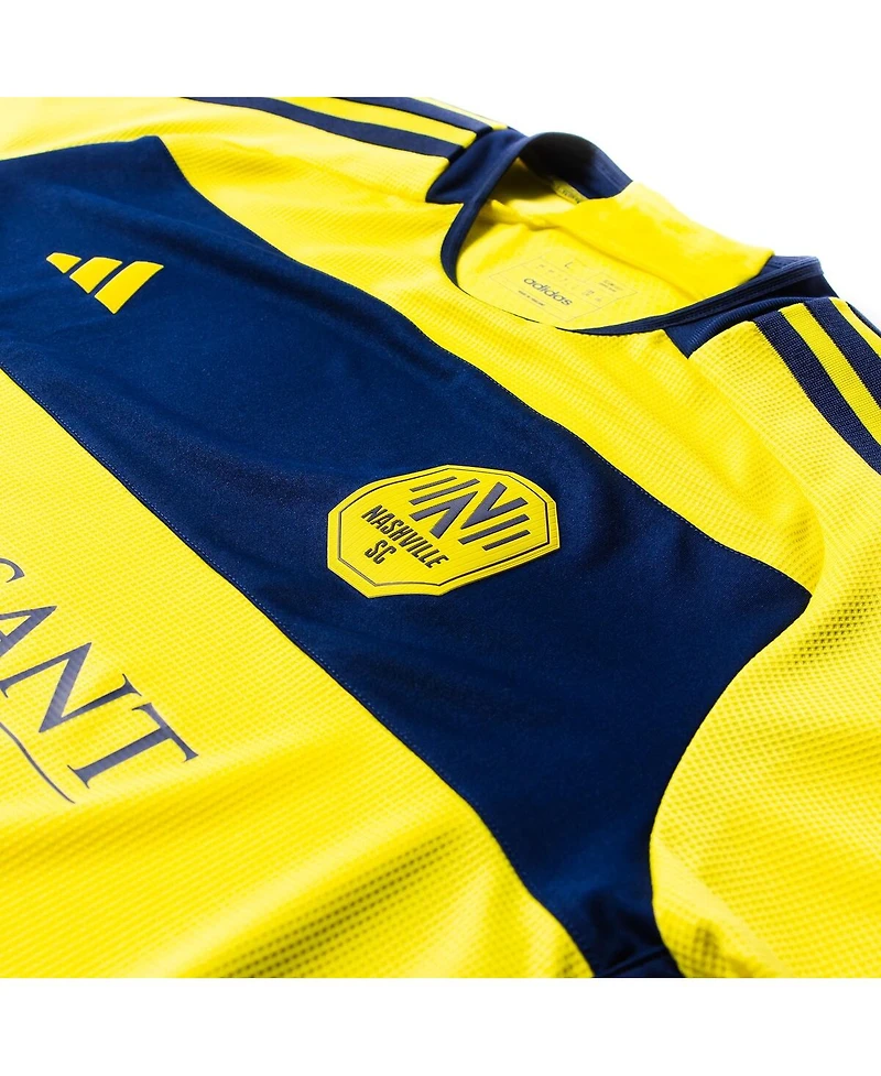 Adidas Men's Sam Surridge Yellow Nashville Sc 2024 The 615 Kit Authentic Player Jersey