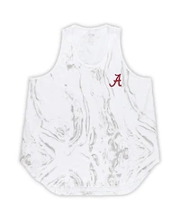 Profile Women's White Alabama Crimson Tide Plus Marble Tank and Shorts Set