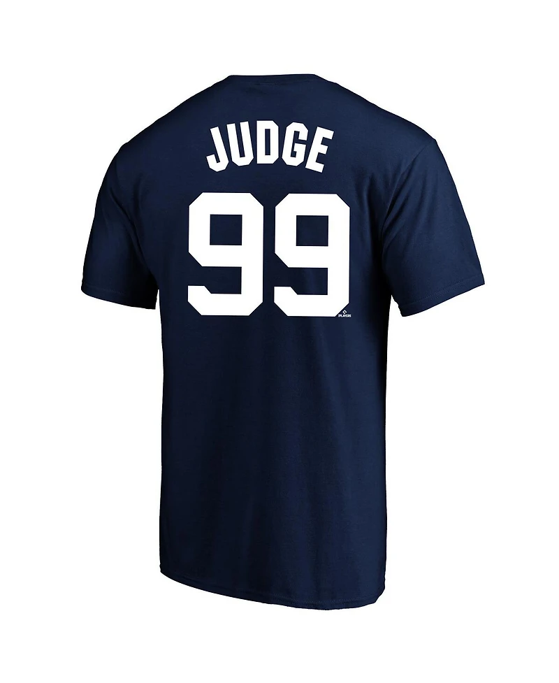 Fanatics Men's Aaron Judge Navy New York Yankees Big Tall Name Number T-Shirt