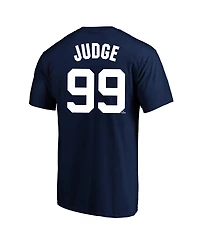 Fanatics Men's Aaron Judge Navy New York Yankees Big Tall Name Number T-Shirt