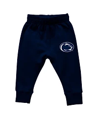 Wes & Willy Baby Boys and Girls Penn State Nittany Lions Color Block Pullover Hoodie Sweatpants Set
