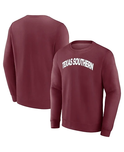 Fanatics Men's Maroon Texas Southern Tigers Short Name Pullover Sweatshirt