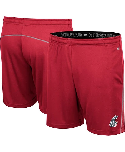 Colosseum Men's Crimson Washington State Cougars Laws of Physics Shorts