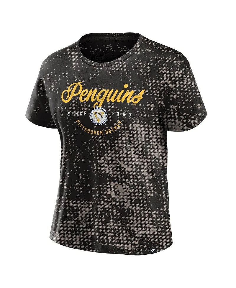 Fanatics Women's Black Pittsburgh Penguins Breakaway T-Shirt