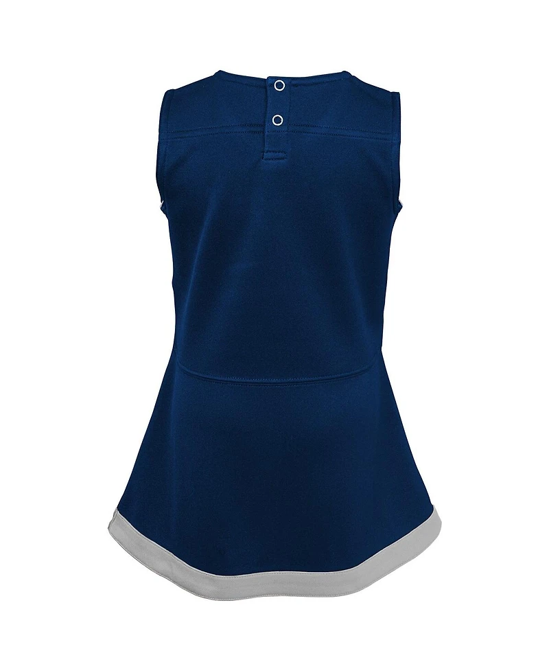 Outerstuff Big Girls Navy Penn State Nittany Lions Cheer Captain Jumper Dress