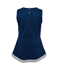 Outerstuff Big Girls Navy Penn State Nittany Lions Cheer Captain Jumper Dress