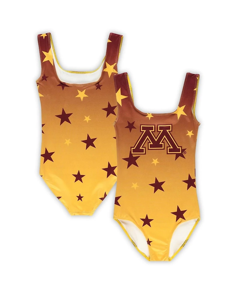 ZooZatz Big Boys and Girls Gold Minnesota Golden Gophers Dance Leotard