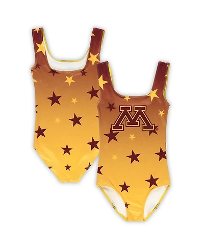 ZooZatz Big Boys and Girls Gold Minnesota Golden Gophers Dance Leotard
