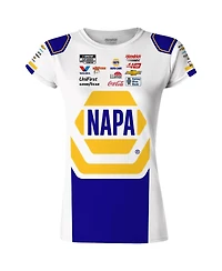 Hendrick Motorsports Team Collection Women's White/Blue Chase Elliott Napa Uniform T-Shirt