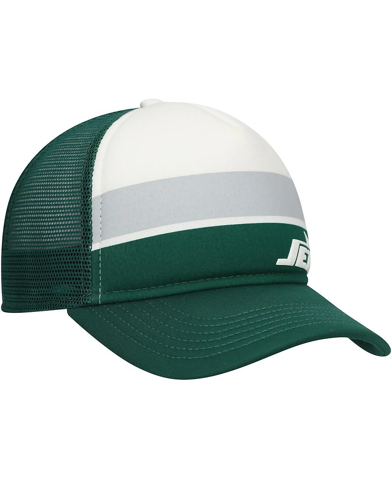 New Era Preschool Green New York Jets Sport Night Color Block 9FORTY A-Frame Trucker Adjustable Hat