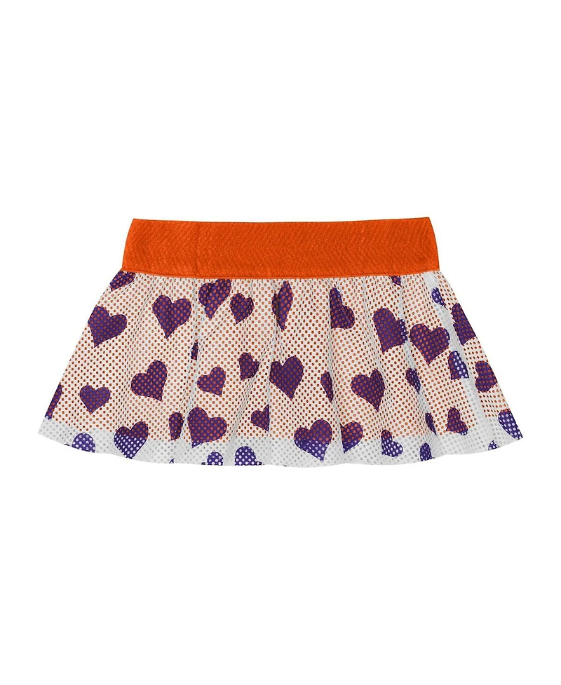 Outerstuff Baby Boys and Girls 2-Piece Clemson Tigers Love My Team Bodysuit Skirt Set