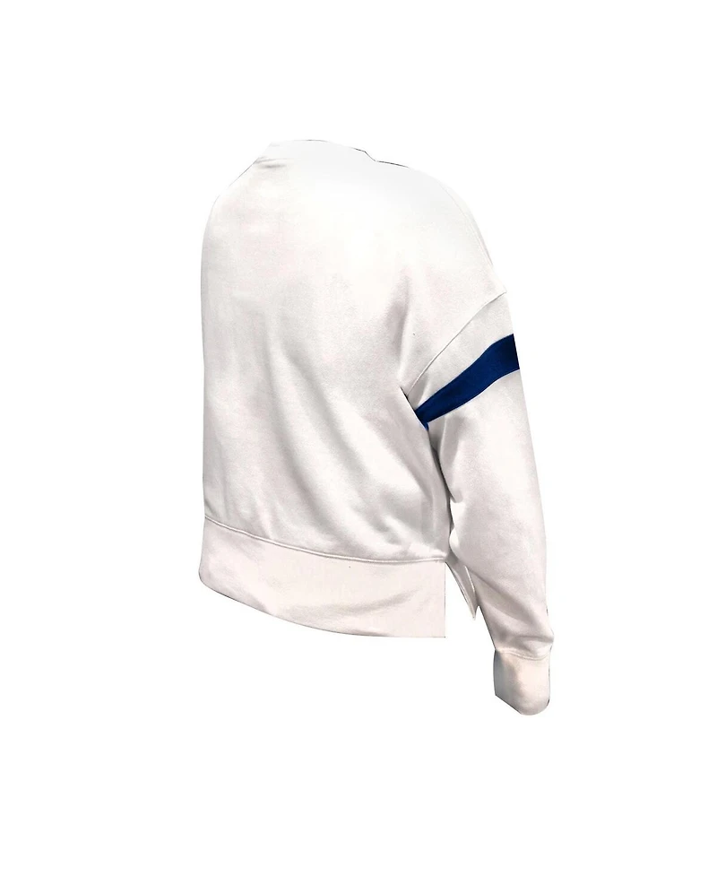 Fanatics Women's White Chicago Bears Plus Fleece Pullover Sweatshirt