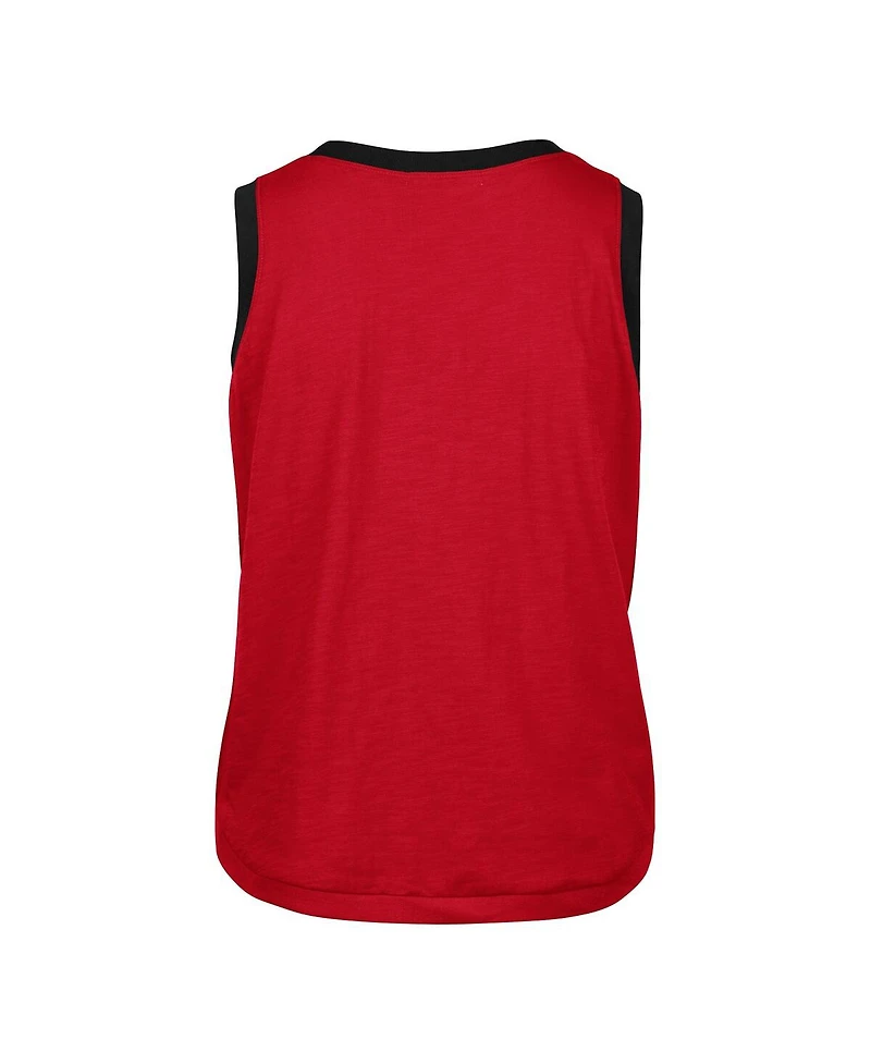 '47 Brand Women's Red Georgia Bulldogs Premier Ringer Tank Top