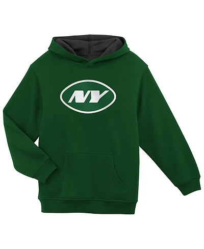 Outerstuff Preschool Green New York Jets Prime Pullover Hoodie