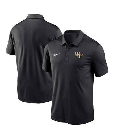 Nike Men's Black Wake Forest Demon Deacons Victory Solid Performance Polo Shirt