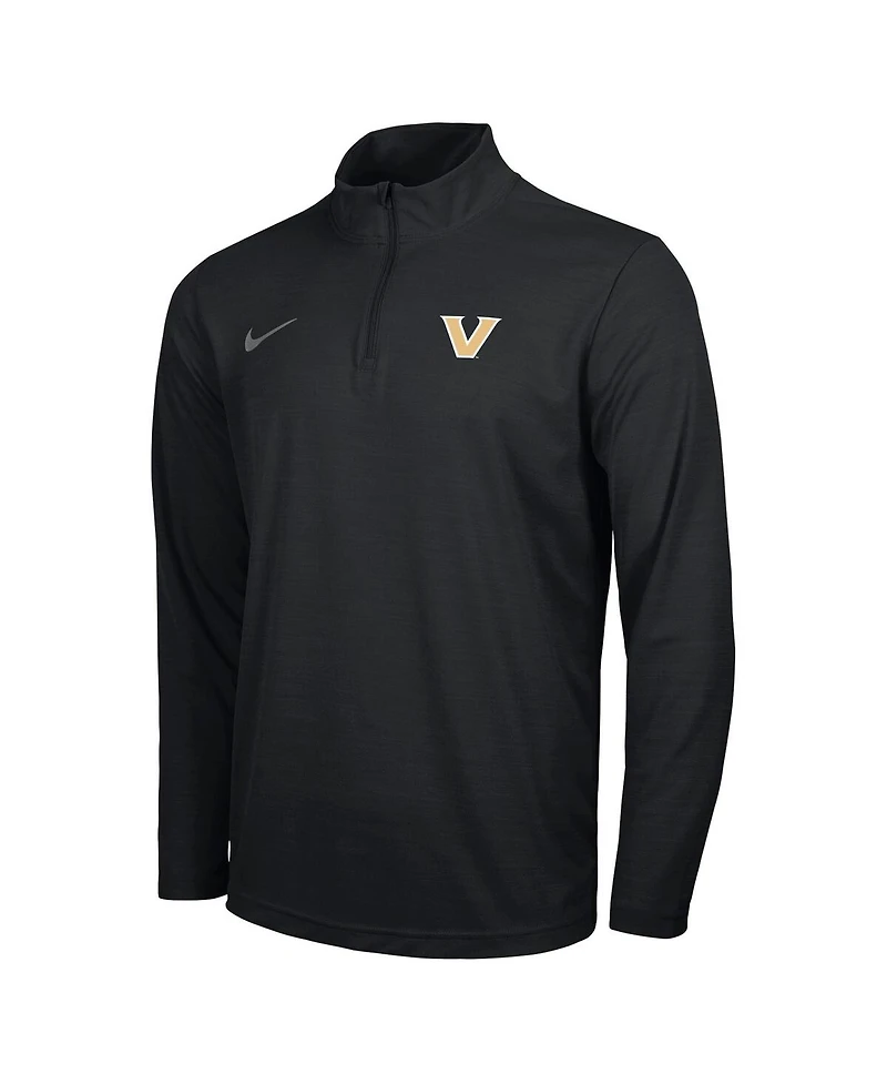 Nike Men's Black Vanderbilt Commodores Intensity Performance Quarter-Zip Pullover Sweatshirt