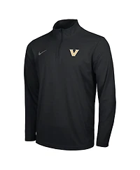 Nike Men's Black Vanderbilt Commodores Intensity Performance Quarter-Zip Pullover Sweatshirt