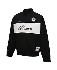 Mitchell & Ness Women's Black Oakland Raiders Quarter-Zip Jacket