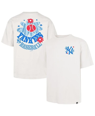 '47 Brand Men's Cream New York Yankees Flora Foundation T-Shirt