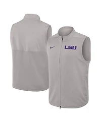 Nike Men's Gray Lsu Tigers Primetime Victory Performance Full-Zip Vest