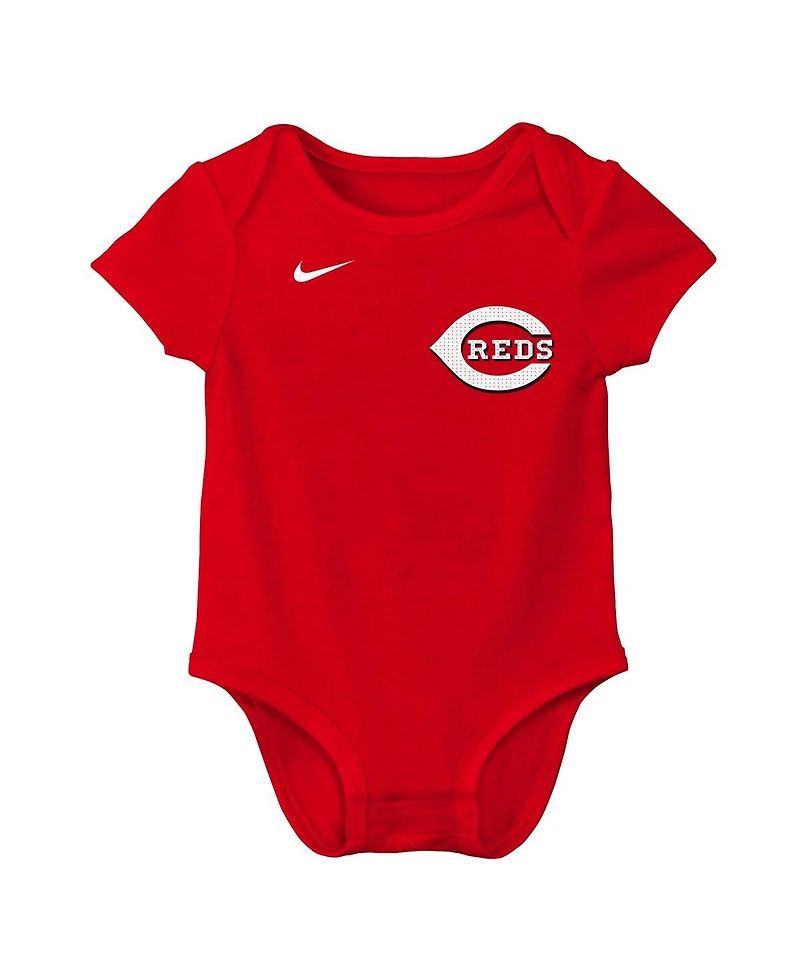 Nike Newborn Elly De La Cruz Red Cincinnati Reds Name Number Fuse Bodysuit