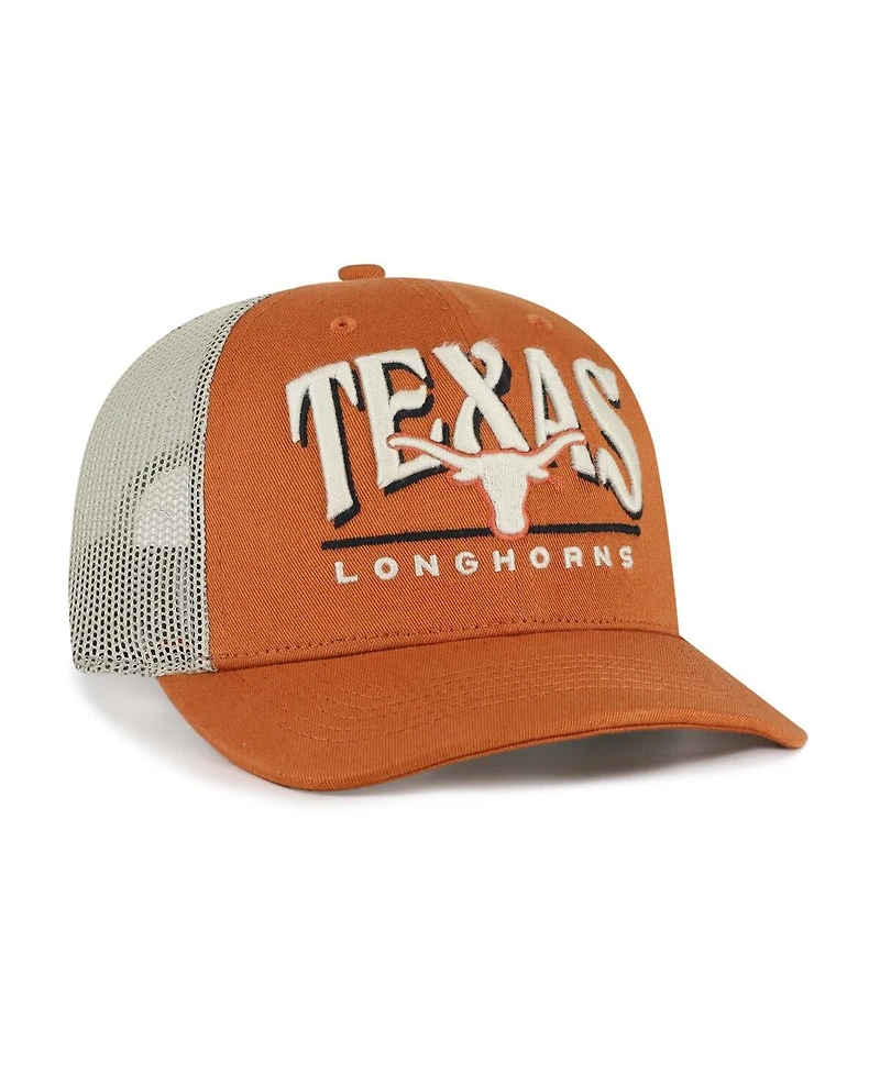 '47 Brand Men's Texas Orange Texas Longhorns Arid Adjustable Trucker Hat