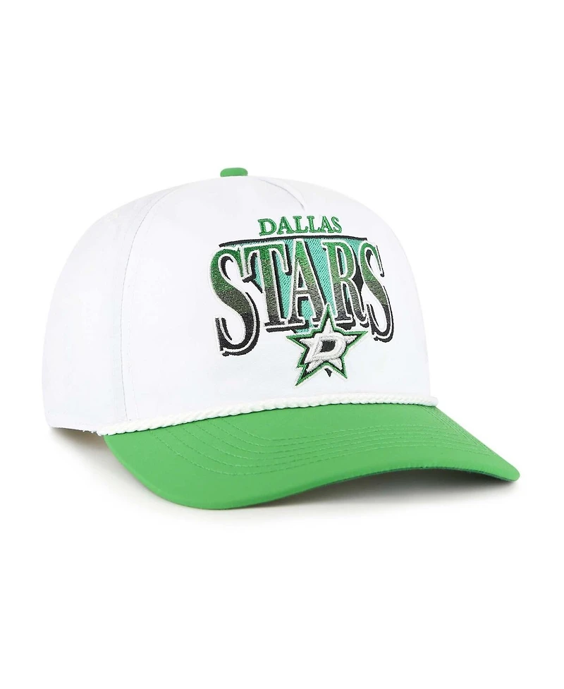 '47 Brand Men's White/Kelly Green Dallas Stars Tribute Hitch Adjustable Hat