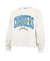 '47 Brand Women's Cream Los Angeles Chargers Muse Sydney Long Sleeve T-Shirt