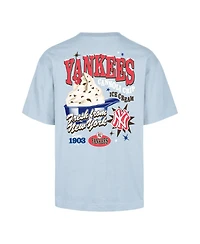'47 Brand Men's Light Blue New York Yankees Ice Cream Parlor Foundation T-Shirt