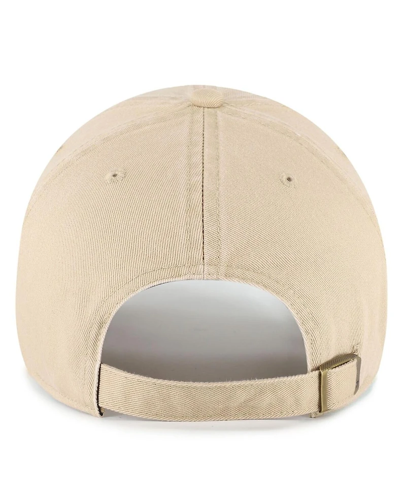 '47 Brand Men's Khaki Kansas Jayhawks Clean Up Adjustable Hat