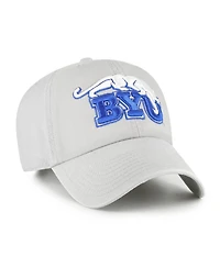 '47 Brand Men's Gray Byu Cougars Vault Clean Up Adjustable Hat