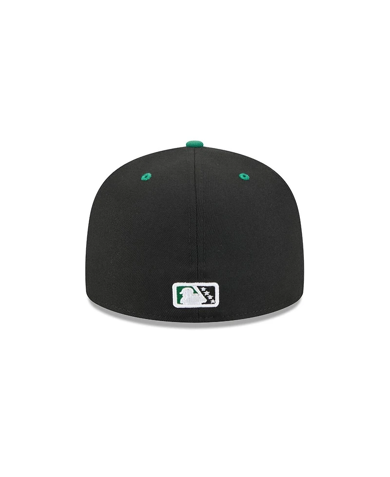 New Era Men's Black Kannapolis Cannon Ballers Theme Nights 59FIFTY Fitted Hat