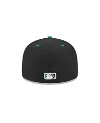 New Era Men's Black Kannapolis Cannon Ballers Theme Nights 59FIFTY Fitted Hat