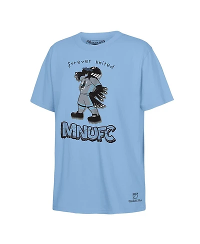 Mitchell & Ness Big Boys and Girls Light Blue Minnesota United Fc Mascot T-Shirt