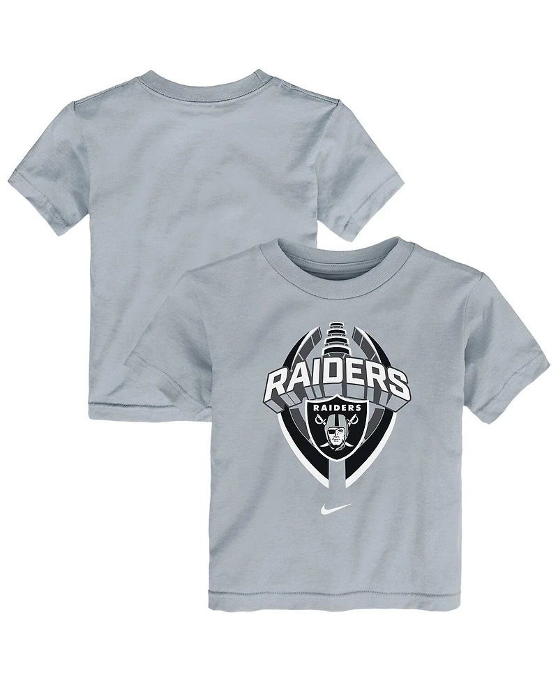 Nike Toddler Gray Las Vegas Raiders Icon Legend T-Shirt