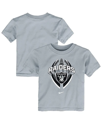Nike Toddler Gray Las Vegas Raiders Icon Legend T-Shirt
