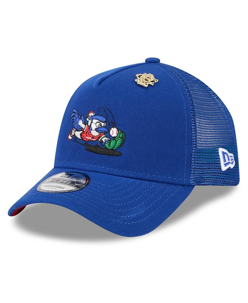 New Era Men's Royal Toronto Blue Jays 2025 Big League Chew A-Frame 9FORTY Adjustable Trucker Hat