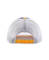 '47 Brand Big Boys and Girls Purple/Gold Lsu Tigers Super Stripe Hitch Adjustable Trucker Hat