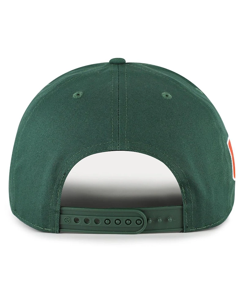 '47 Brand Big Boys and Girls Green Miami Hurricanes Byline Hitch Adjustable Hat