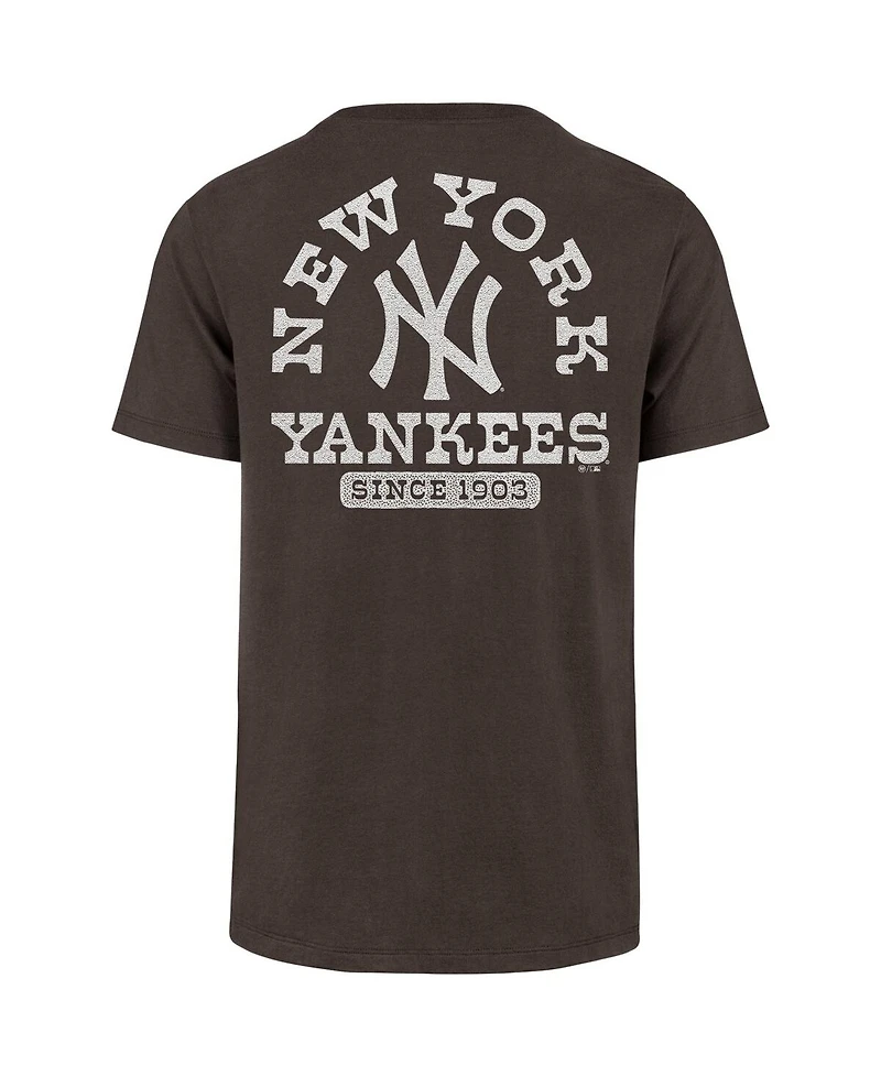 '47 Brand Men's Brown New York Yankees Back Canyon Franklin T-Shirt