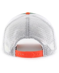'47 Brand Big Boys and Girls Green/Orange Miami Hurricanes Super Stripe Hitch Adjustable Trucker Hat