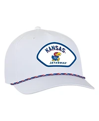 Ahead Men's White Kansas Jayhawks Alto Rope Adjustable Hat