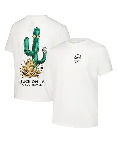 Flomotion Big Boys and Girls White Wm Phoenix Open Stuck on 16 T-Shirt