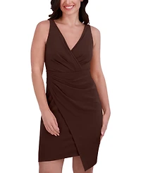 Siena Women's Origami-Pleat Sleeveless Bodycon Dress